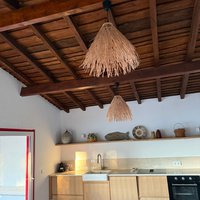 Rusty Rattan Lampshade Natural