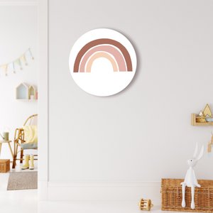 Wandkreis | Regenbogen | Natürliches Altrosa