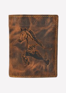 Vintage combination purse "Horse" leather 101-Horse-25