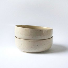 Skål 16 cm Stokrose - sand & pletter - 600 ml