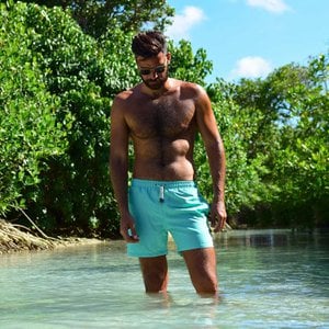 Mint Green Mens Swimming Trunks | Sanwin Beachwear