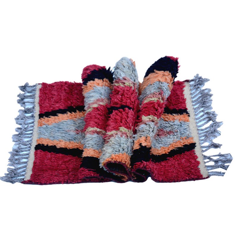 Tapis Moelleux Berbère Cornell Rouge
