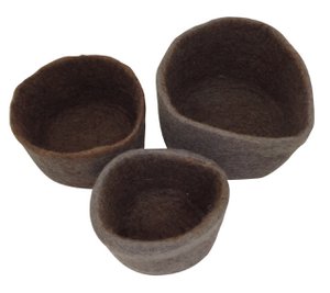 Geschachtelte Schalen Grau