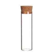 Glass cylinder dwarf with cork, 50ml, D3cm, H10cm, clear