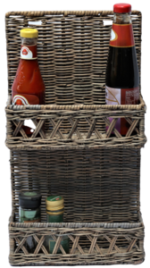 Rechthoekige flessenhouder organizer