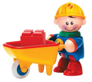 Tolo First Friends Speelfiguur - Bouwvakker met kruiwagen