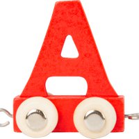 Colorful letter train A | Letter trains | Wood