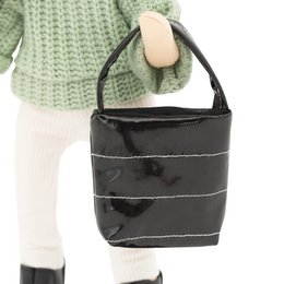 Weiches Spielzeug, süße Schwestern - Lilu in einem grünen Pullover + Bonuszubehör (35 cm)