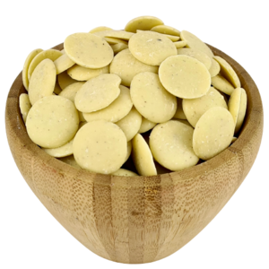 Organic White Chocolate in Bulk Pistoles