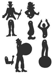 Handicraft sheet shadow theater