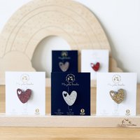 Glitter brooch - Heart