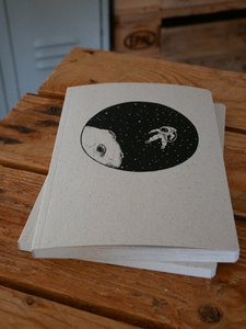Graspapier Notizbuch Astronaut