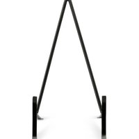 Set/2 Plate Stand Small Black 11x20cm