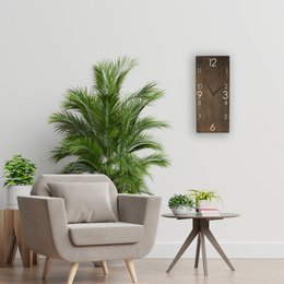 Grote houten wandklok verticale rechthoek moderne boerderij