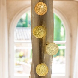 Cotone Telecomando LED Cotton Ball String Lights USB