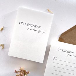 Carta voucher per la tua persona preferita