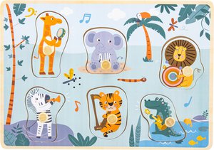 PUZZLE SONORE : JUNGLE MUSICALE (6 pcs)