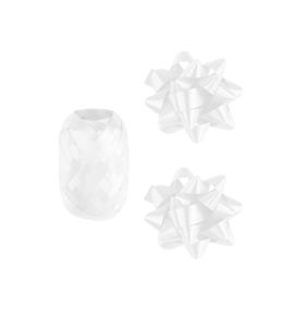 Geschenkzubehör - Weißes Set