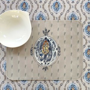 Decorative mat - 45x35 cm - SUZANNE - Beige