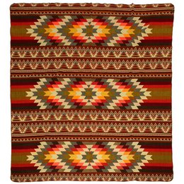 Ecuadoriansk alpaca tæppe | indfødt tæppe | Antisana Orange