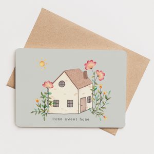 kaartje + envelop - home sweet home - verhuis