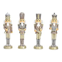 Notenkraker van poly wit, beige 4-voudig, (B/H/D) 4x17x4cm