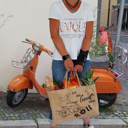 Domelo jute taske indkøbspose. Jute shopper taske. Stort vand -repellent indkøbskurv/ strandpose. Badepose XXL/ indkøbspose gaver til kvinder.