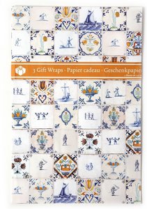 Giftwrap, Delftblue Tiles Polychrome