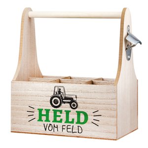 Flaschenträger Landleben naturfarben H. 29,5 cm, VE 4