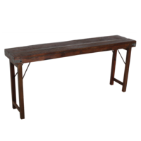 Konsolentisch klappbar braun