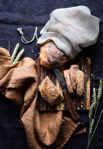 Brotbeutel / Natur groß
