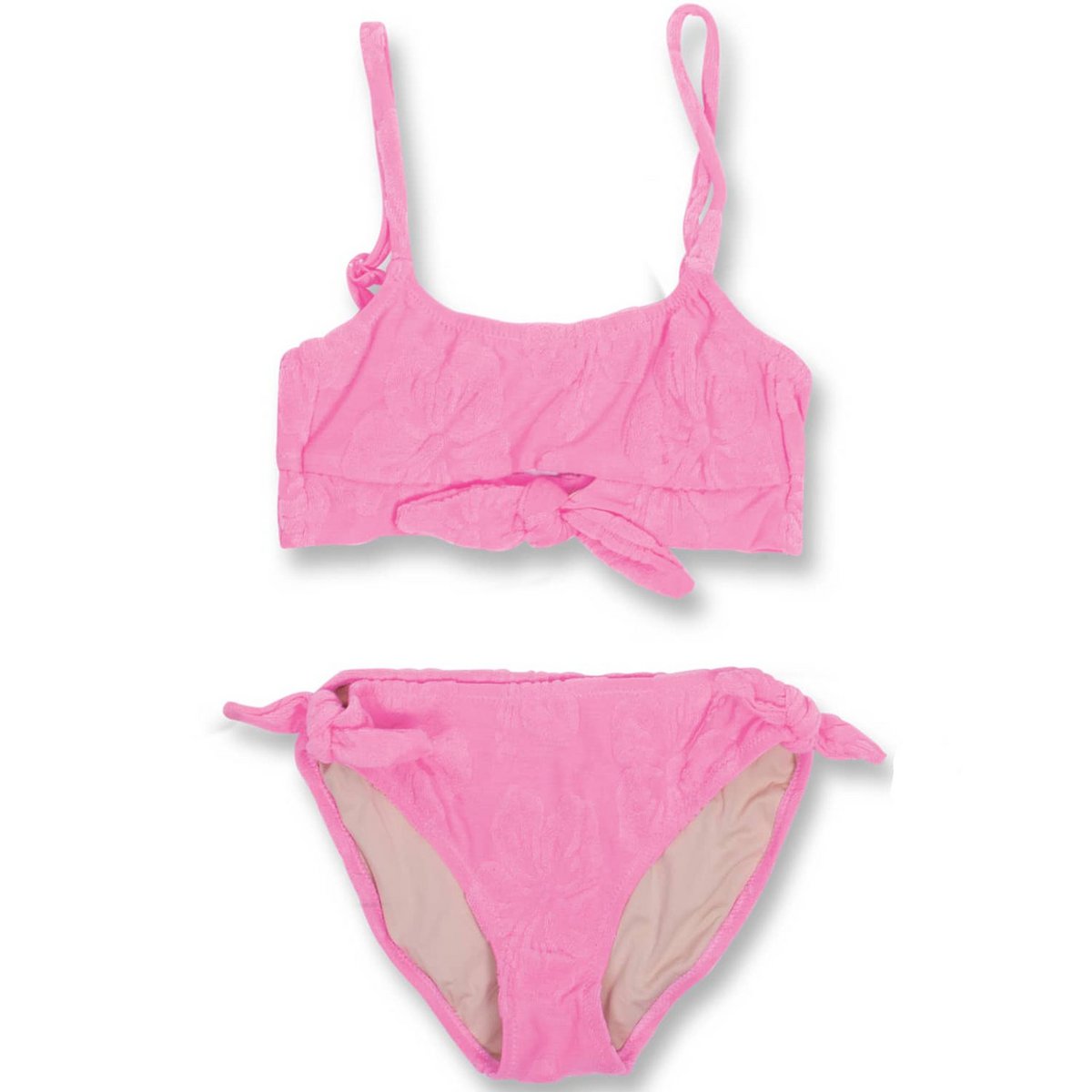 keuken Zwakheid Maak een bed Hibiscus roze badstof meisjes geknoopte bikini Inkopen via de online  groothandel | Orderchamp