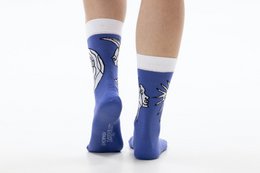 Französische Socken mit nicht übereinstimmender Sonne und Mond