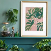Monstera Minimal Print