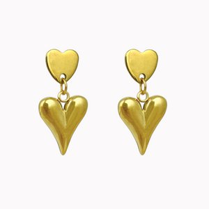 Summer Fling Earrings | Oorbellen met twee hartjes