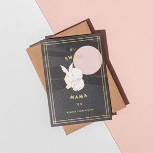 'Sweet Mama' BunniesCard - Oogst-envelop