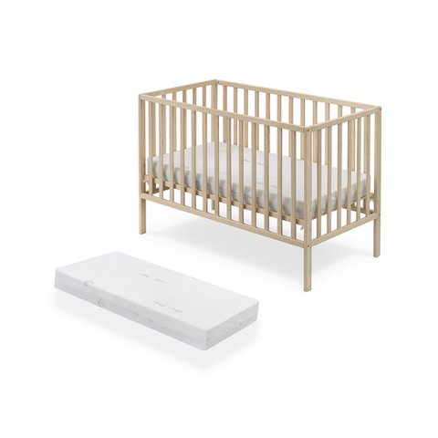 Kinderbett 60 x 120 – Mod. NATUR BASIC + MATRATZE