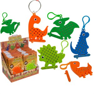 Mini-Magnetspiel mit Schlüsselanhänger, Dinosaurier