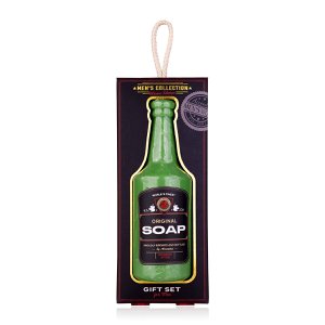 Soap for men in a beer bottle look