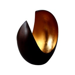 Fyrfadsstage, Luna bronze/guld 18cm