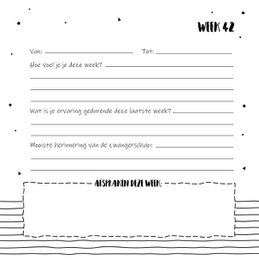 Udfyld bog SilliBeads - Min 9 måneders dagbog - Hardcover Wire-o (SORT/HVID RANGE)
