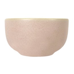 kom poeder roze mat ceramic aardewerk medium
