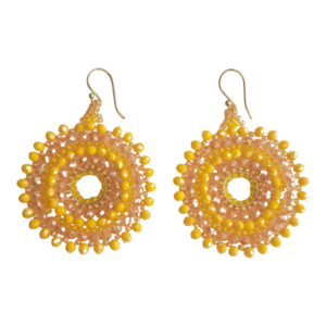 Ibiza oorbellen geel