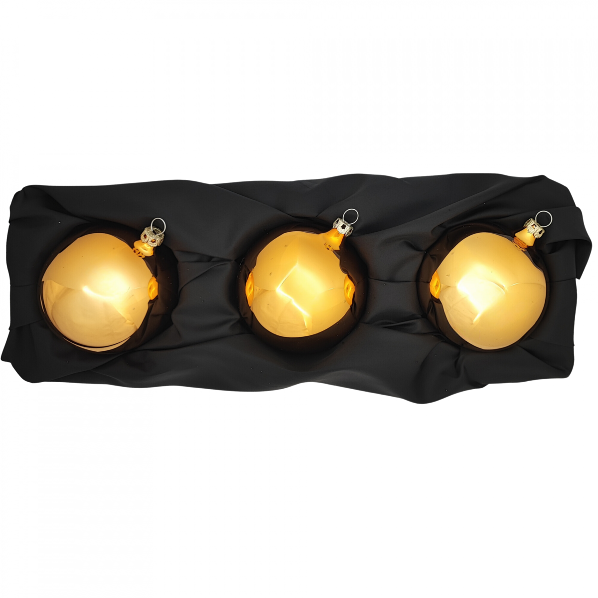 "Noël doré" - Boules de Noël 8 cm or brillant