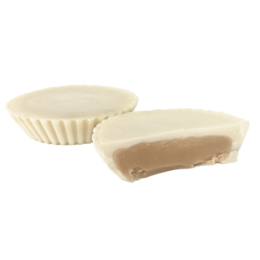 Peanut white chocolate protein cup with 11g of protein and 2g of sugar.