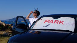 Parasol samochodowy Banksy - Parking (130x70cm)
