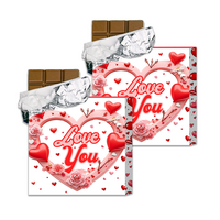 Socola chocolade 200 gram tabletten VALENTIJN SERIE-02  "ASSORTI" (4X3pcs) giftbox