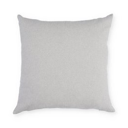 Cushion with a coral reef pattern in stone grey color, measuring 50x50cm, made with GOTS certified materials.