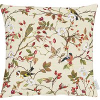 5603 Cushion beige / red - 39X39