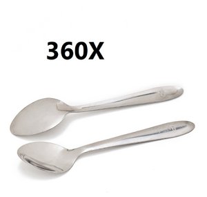 360 Basis -Edelstahl -Kaffeelöffel